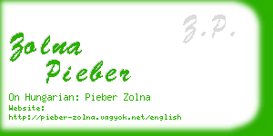 zolna pieber business card